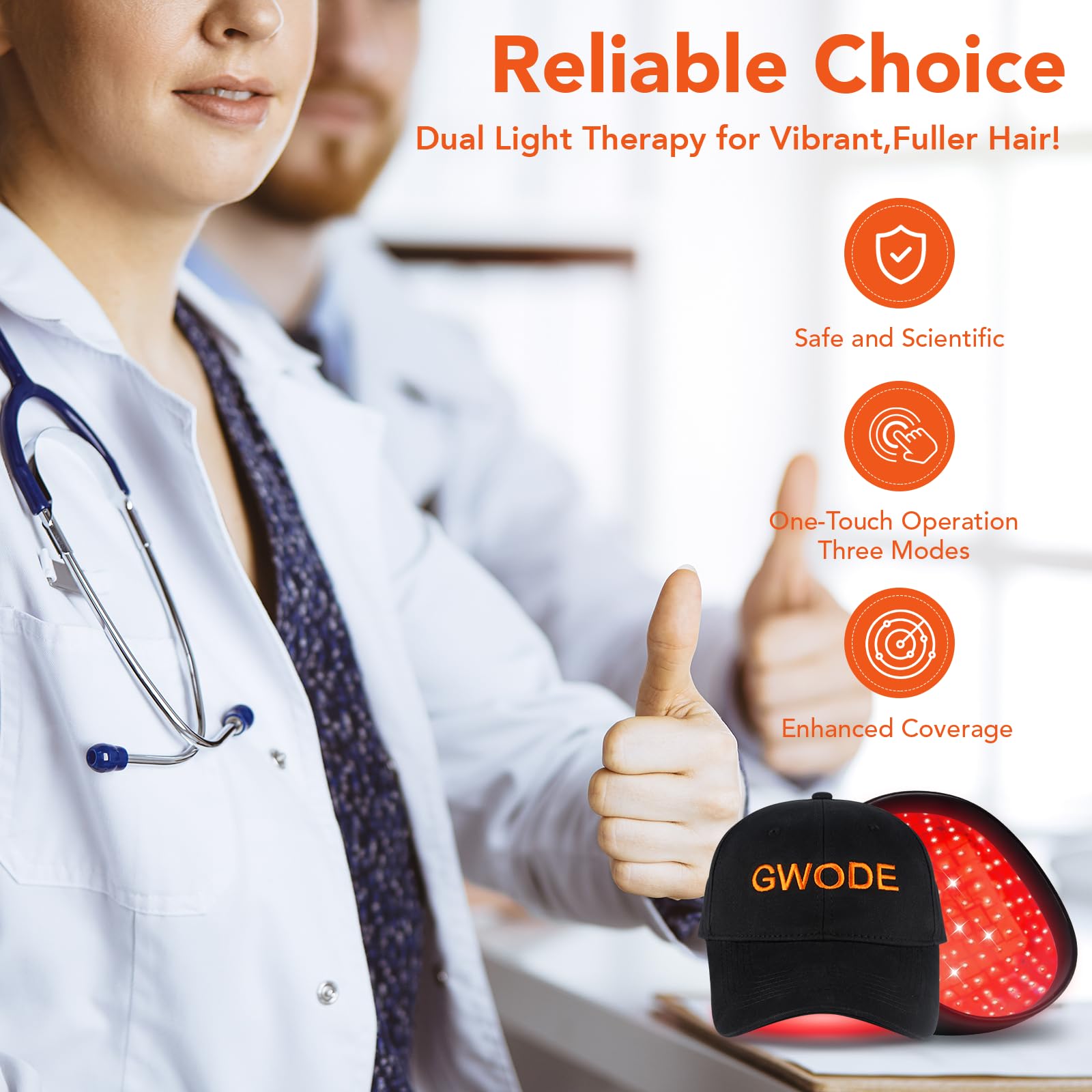 Laser Cap for Hair Regrowth,Red Light Therapy for Hair Growth,Laser Hair Growth Cap