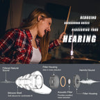 2 Pairs High Fidelity Concert Ear Plugs, Silicone Ear Plugs for Noise Reduction, Hearing Protection Earplugs for Concerts, Music