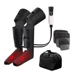 LINGTENG Leg Air Compression Massager for Foot Heat, Air Compression Calf Massage and Thigh Massage, Handheld Controller 3 Inten