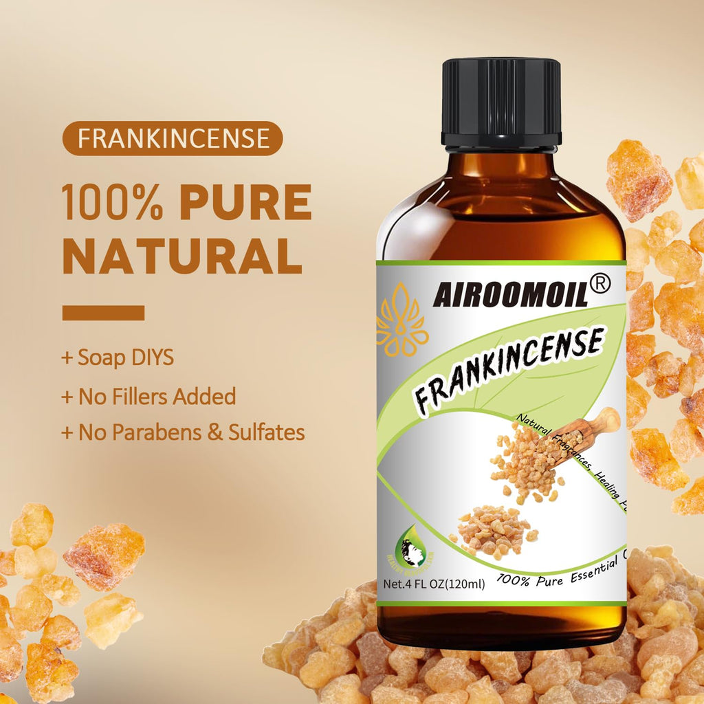 Frankincense Essential Oil Pure for Aromatherapy Perfumes Soaps Use Diffuser Oils Home Use 4 Fl Oz
