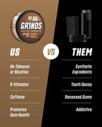 Grinds Coffee Pouches | Tobacco Free, Nicotine Free Healthy Alternative | 6 Cans of Double Mocha | 18 Pouches Per Can | 1 Pouch