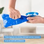 PHSZZ 100 Pack Vomit Bags Disposable, Leak Resistant Barf Bags, Portable Blue Vomit Bag, 1000 Ml Emesis Puke Throw Up Nausea Mot