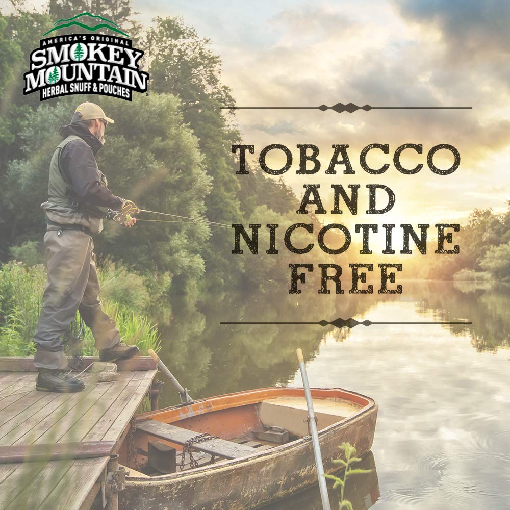 Smokey Mountain Herbal Long Cut - Citrus - 10 Can Box - Tobacco Free and Nicotine Free Snuff