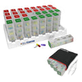 MedCenter 31-Day HSA/FSA Low Profile Pill Organizer with Travel Pouch & Tweezers - Monthly Medication Management System with Dai