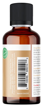 Viva Doria Ginger Essential Oil, 100% Pure Natural, Fresh Ginger Essential Oil, Undiluted, for Aromatherapy | Food Grade, 30 mL