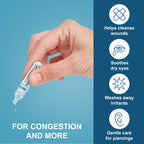 Shusher Care Saline Ampoules - Saline Solution for Nebulizer, Sodium Chloride 0.9% for Nose & Eyes, Nasal Cleanse for Babies, Ki