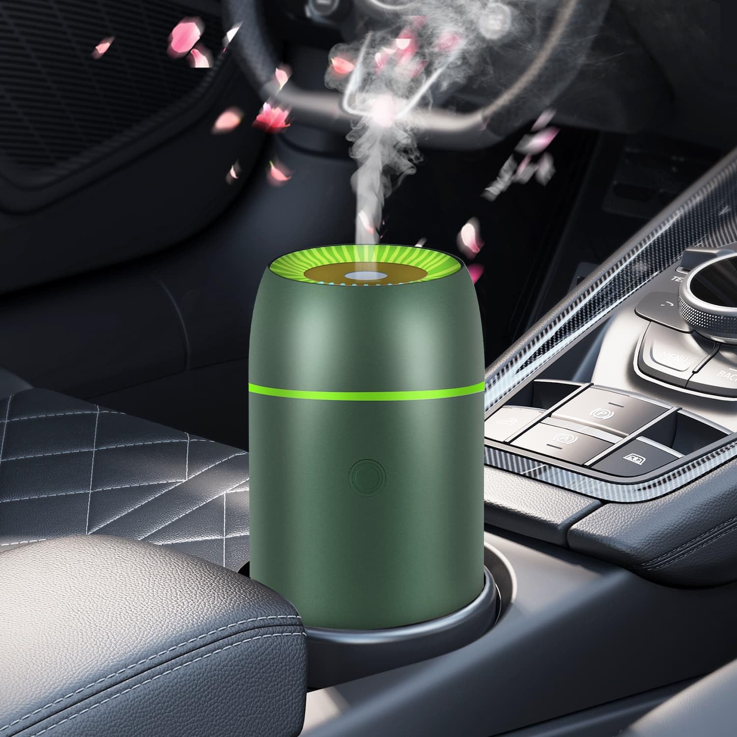 Car Diffuser for Essential Oils Portable Mini Ultrasonic Mist Humidifier 100ml USB Aromatherapy Diffuser Freshener with Colorful