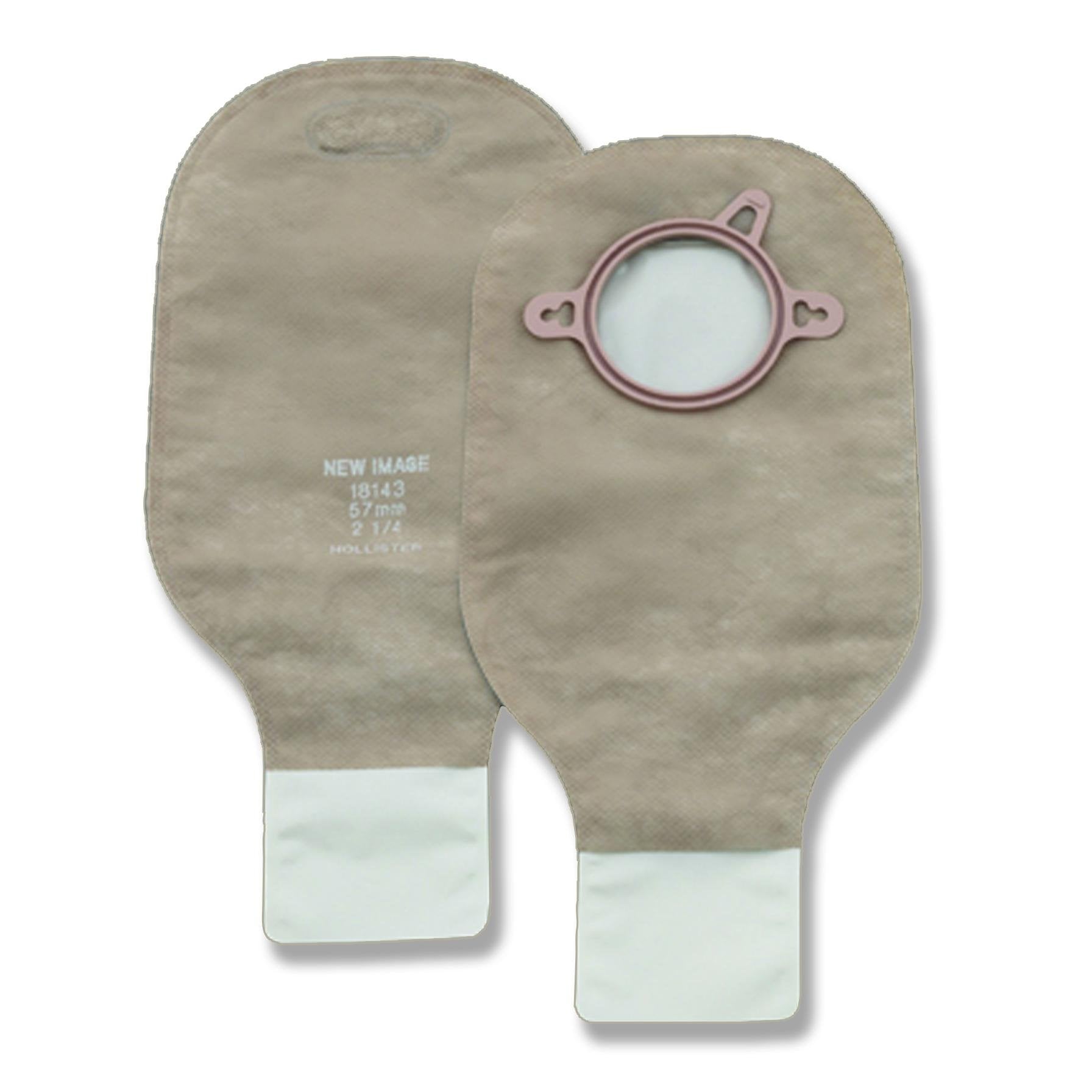 New Image Drainable 12L 2pc System Ostomy Pouch 2.75 Flange 18164, 10 Ct