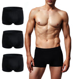 AIRCUTE Men Urinary Incontinence Underwear Washable Absorbency Soft Bladder Leak Proof Boxer Briefs 60 ML 3 Pack (Small,3 Black)