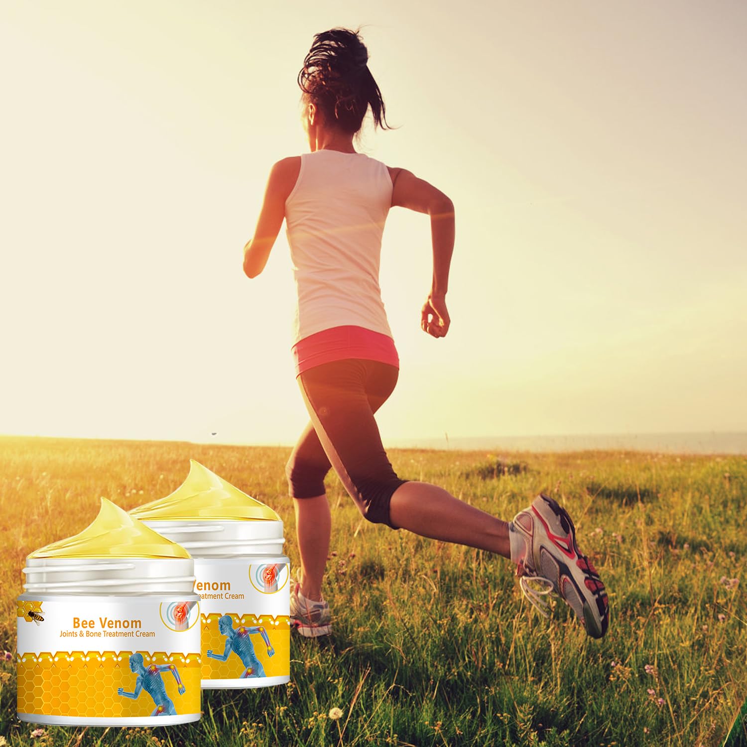 3 PCS Bee Venom Joint and Bone Therapy Cream, New Bee Venom Gel, Specializes in Muscle Soothing, for All Parts of The Body, for