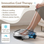 Howdy Cooling and Heating Foot Massager for Feet, Size 13 - Shiatsu Massage with Remote Control, Relief Plantar Fasciitis & Swol
