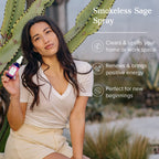Heritage Store Aura Smudge Smokeless Sage with Juniper, Cleansing & Uplifting Spray for Positive Energy, Clean, Simple Alternati