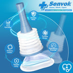 Senvok Choking Rescue Device (2 Sets) - FSA HSA Eligible - Home Kit & Travel Kit - Anti Choking Device for Kids and Adults, Port