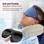 LitBear Sleep Masks, Light Blocking Eye Mask Sleeping for Women Men Side Sleeper, Soft 3D Comfortable Sleeping Mask with Adjusta
