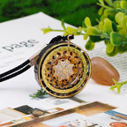 Da Piao Liang Tiger Eye Necklace With Rotatable Pendant Obsidian Energy Protection Adjustable Rope For Anxiety Healing Jewelry (
