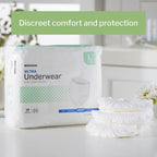 McKesson Ultra Adult Incontinence Underwear, [72 Count], Heavy Absorbency, Large, 44-58 in. Unisex Bladder Leak Protection, Pull