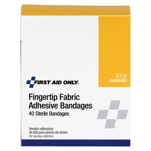 First Aid Only - G126 Fingertip Fabric Bandage, 40 Count