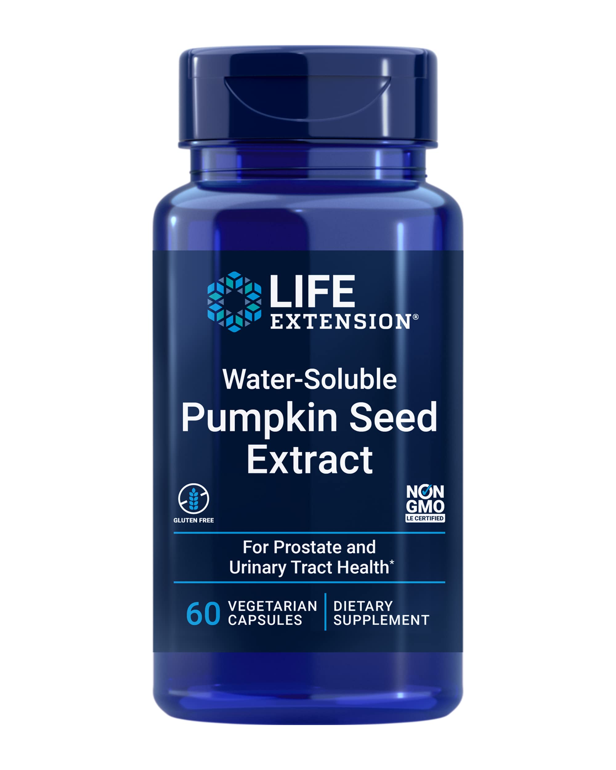Life Extension Water-Soluble Pumpkin Seed Extract, Promotes Prostate & Urinary Tract Health, Bladder Health Support, Men, Women,