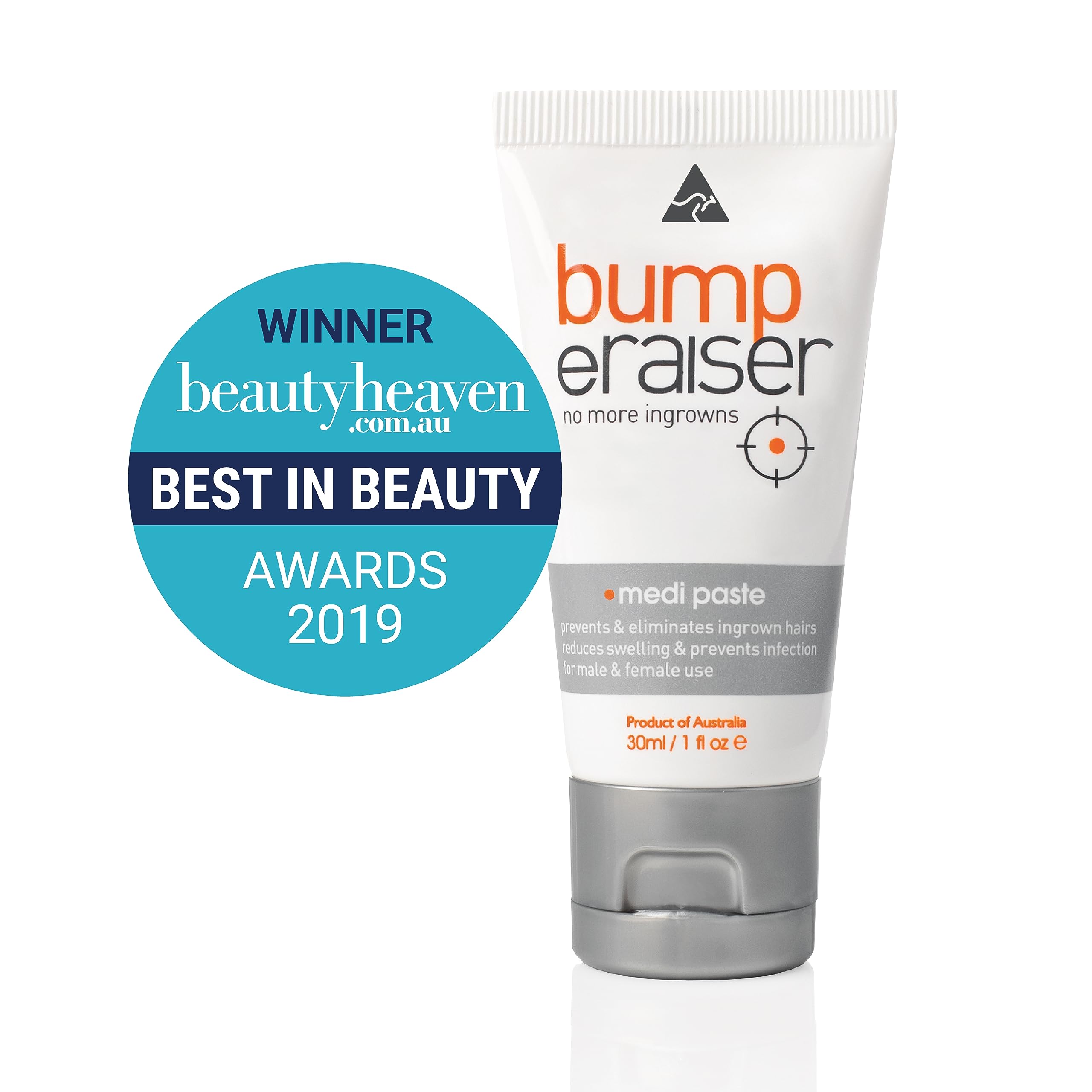 Bump Eraiser Medi Paste 1.0 fl oz for Shaving Rash, Ingrown Hair Treatment, Razor Bumps and Razor Burns