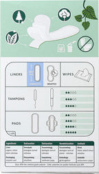 Natracare Panty Liners Mini 30 Count (6 Pack)