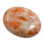 Sunstone Crystals and Healing Stones - Large Palm Stone Crystals Piedra - Crystal for Good Luck, Balanced Positive Energy, Medit