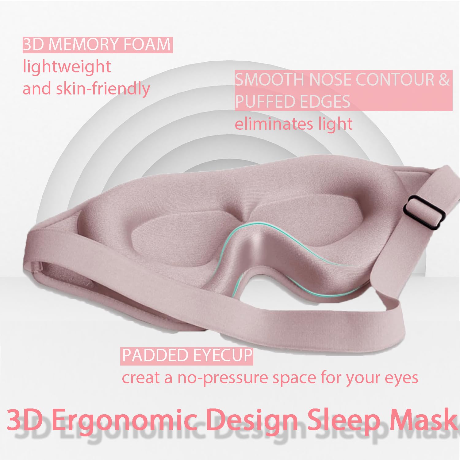 Eye Mask for Lash Extensions, Sleep Mask for Lash Extensions for Women,Lash Extension Sleep Mask for Travel Yoga Nap, 100% Black