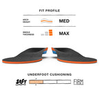 Superfeet All-Purpose Cushion Insoles - Trim-To-Fit Medium Arch Support Comfort Foam Inserts for Workout Shoes - Professional Gr