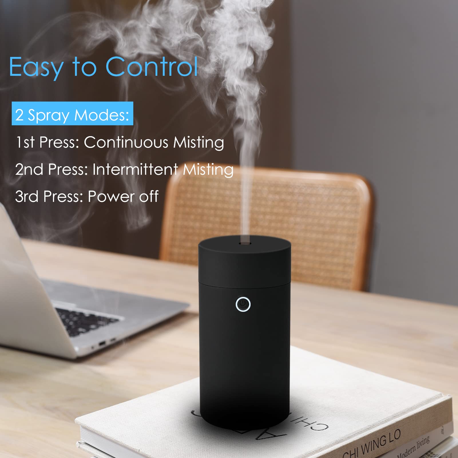 USB Diffuser for Essential Oils, Car Air Fresheners Fragrance Humidifiers, USB Powered Portable Cool Mist Ultrasonic Humidifiers