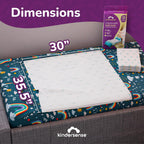 KinderSense Ultra Absorbent Disposable Bed Pads for Potty Training 36 x 30 (25 Count) - Bedwetting Mat & Mattress Protector - In