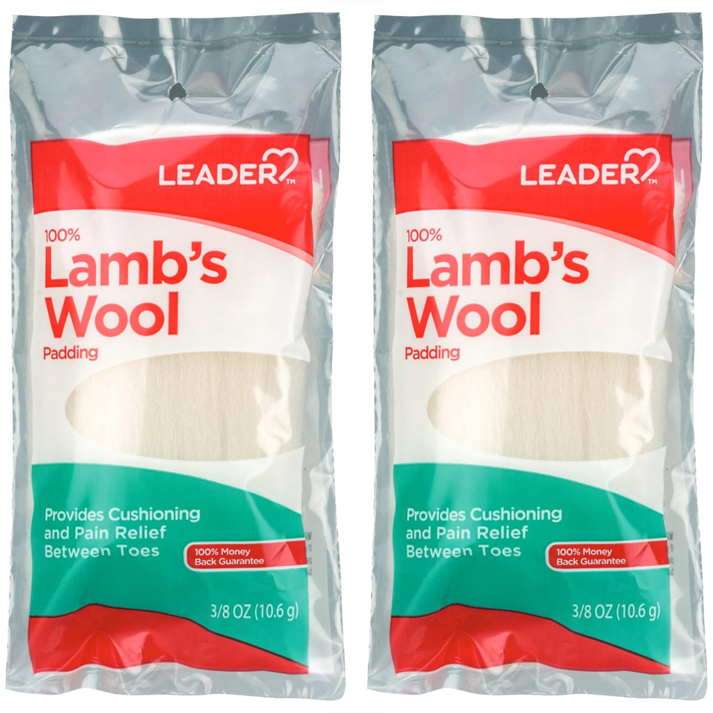 LEADER 100% Lambs Wool Padding, Provides Cushioning Comfort and Pain Relief Between Toes, for Adults, Both Men & Women, and Chil