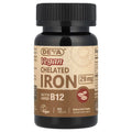 DEVA Vegan Chelated IRON 29 mg with added B-12 -- 90 Tablets ( Multi-Pack)