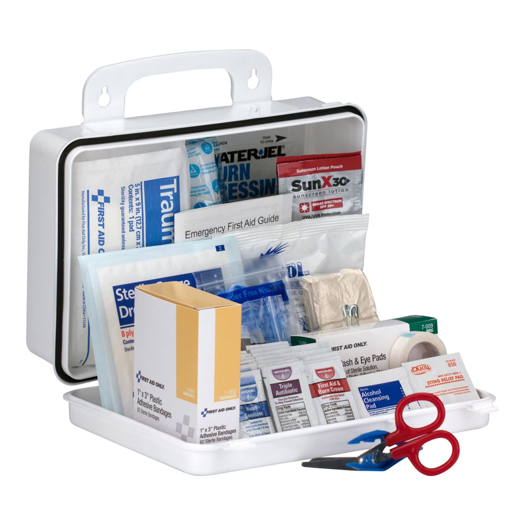 First Aid Only 25-Person Contractor First Aid Kit, White, 128 Pieces