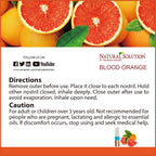 Natural Solution Pink Salt Aromatherapy Nasal Inhaler with Blood Orange Essential Oils for a Refreshing, Relaxing Experience, an