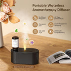 Waterless Diffuser for Essential Oil Nebulizer,Battery Operated Mini Scent Air Machine, Aromatherapy Atomizing Diffuser, 3 Mist