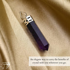 Sugandha Wellness Amethyst Healing Crystal Necklace - Protection, Stress Relief & Luck. Brings Clarity. Calms Mind. Jewelry Gift