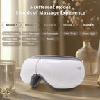 Mynt 5-Mode Eye Massager with Heat and Bluetooth Capability, Folding Heated Eye Massager, Heating Eye Massage with Voice Announc