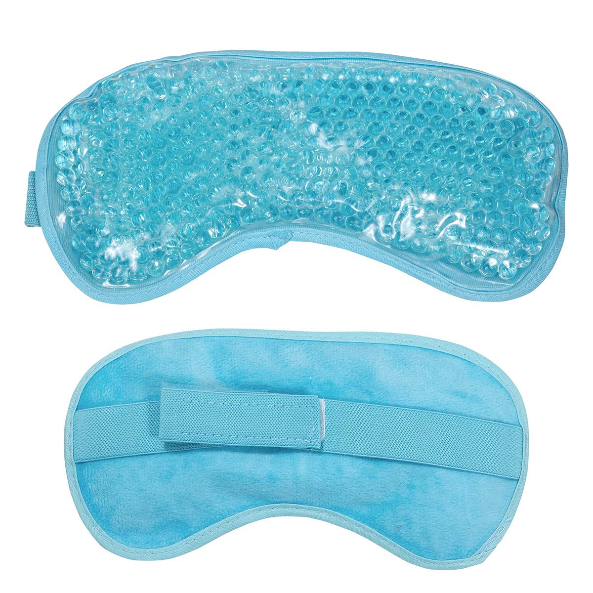 Cooling Eye Mask Reusable Gel Eye Mask for Puffy Eyes,Ice Eye Mask Cold Eye Mask Frozen with Plush Backing for Headache,Migrain,