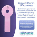 Biodermis Epi-Derm Keloid Areopexy Silicone Scar Sheets for Breast Augmentation, Professional Scar Patches in Lollipop Configura