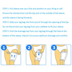 ELERA 2PCs Urine Bag Holder Carer, Comfortable Foley Leg Bag Sleeves Urinary Incontinence Supplies (Medium)