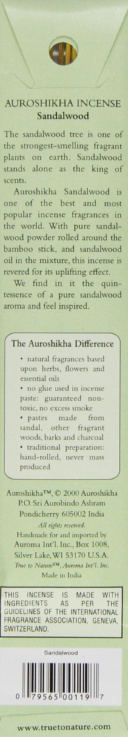 Auroshikha Incense, Sandalwood, 10 Gram
