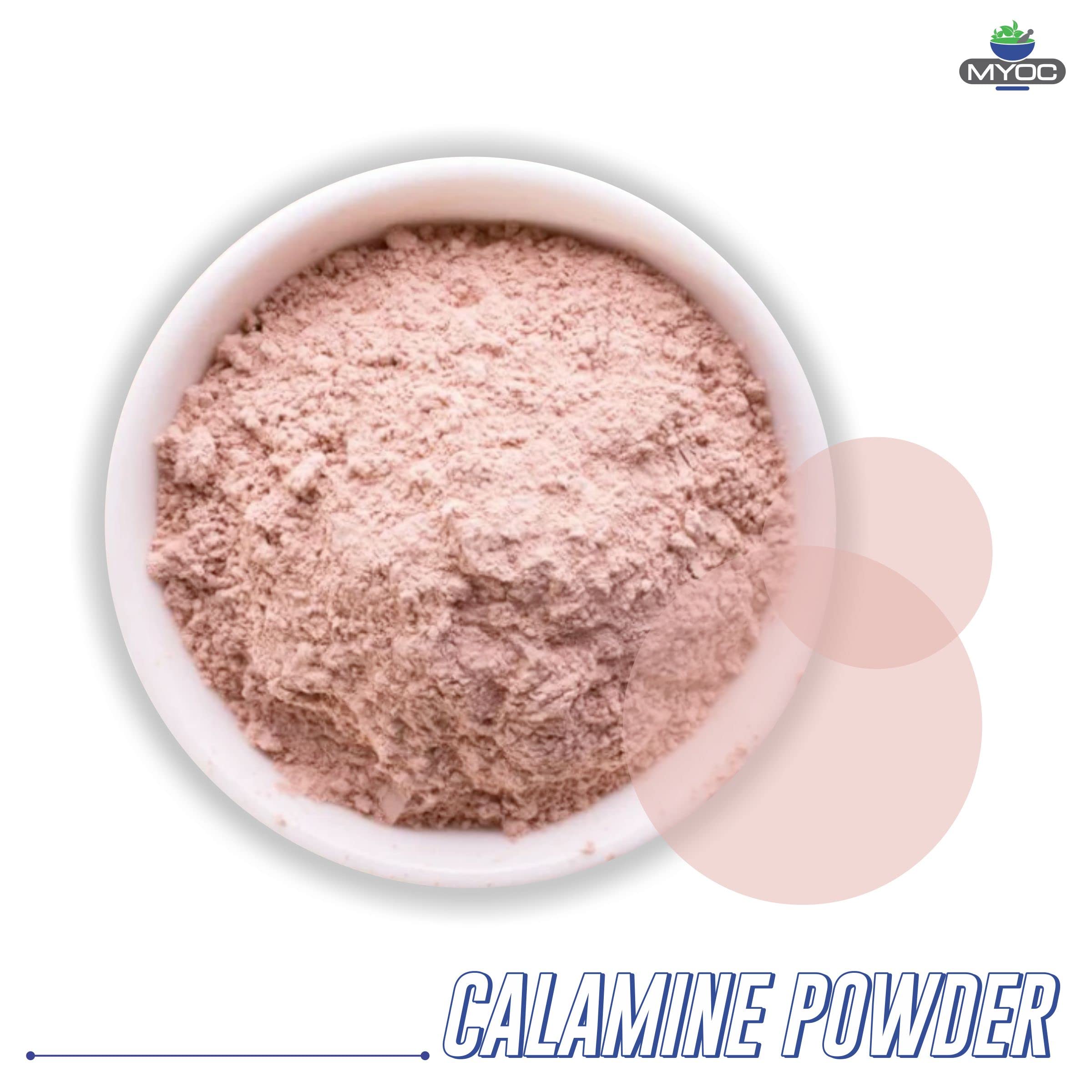 MYOC Calamine Powder | Cosmetic Grade Powder for Skin, Soap Making, and Itching - 200g / 7.05 Oz (Pack of 2)