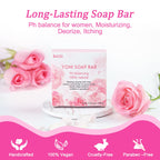 Yoni Soap Bars Vaginal Wash 2 PCS, 100% Natural Organic Bar for Women Ph Balance Yoni Wash Vaginial Deodorants Vaginal Care Soap