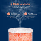 Essential Oil Diffuser, Aromatherapy Diffuser, 100% Natural Himalayan Salt Lamp, Ultrasonic Cool Mist Humidifier 3 in 1 for Smal