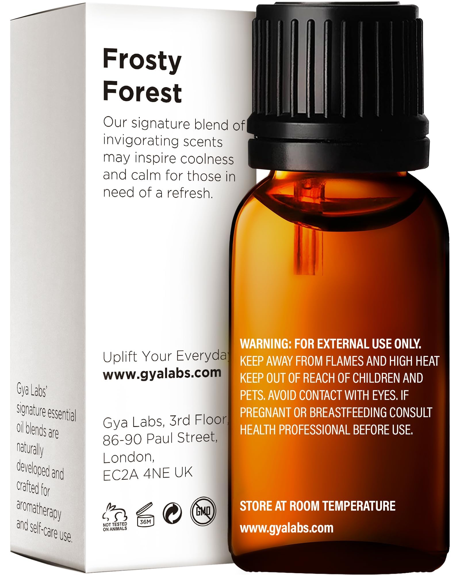 Gya Labs Frosty Forest Essential Oil Blend - Revitalizing & Invigorating (0.34 Fl Oz)