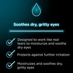 Visine Dry Eye Relief Lubricant Eye Drops with Polyethylene Glycol 400 to Moisturize and Soothe Irritated, Gritty and Dry Eyes,