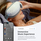 Mynt 5-Mode Eye Massager with Heat and Bluetooth Capability, Folding Heated Eye Massager, Heating Eye Massage with Voice Announc