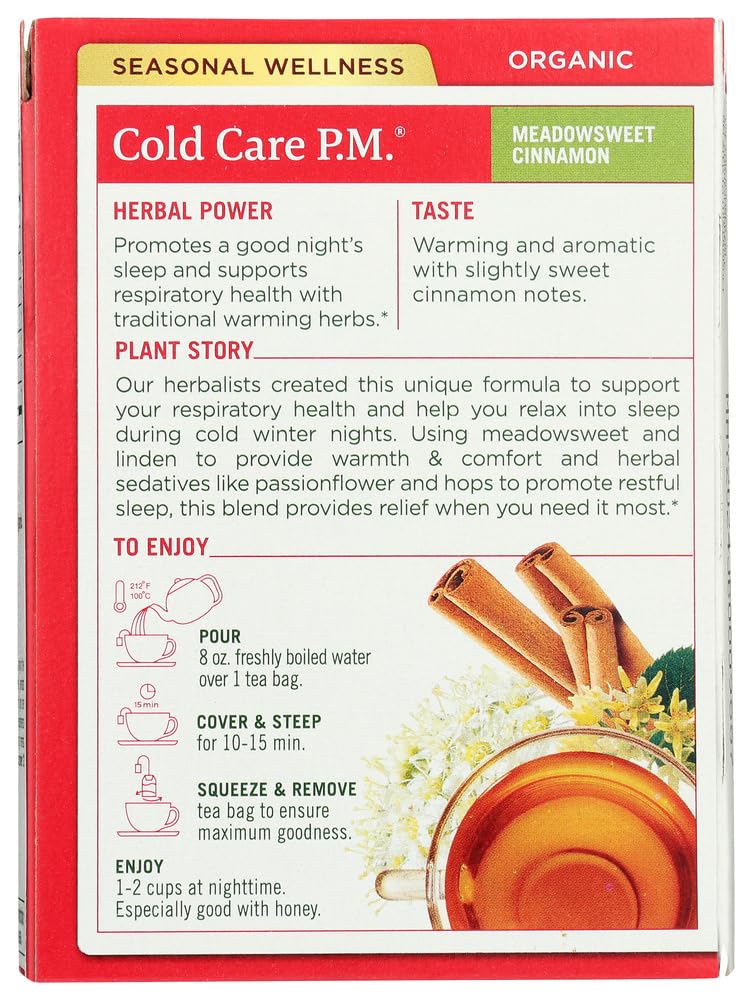 Traditional Medicinals Tea Cold Care Pm, 16 Count (Pack Of 6)