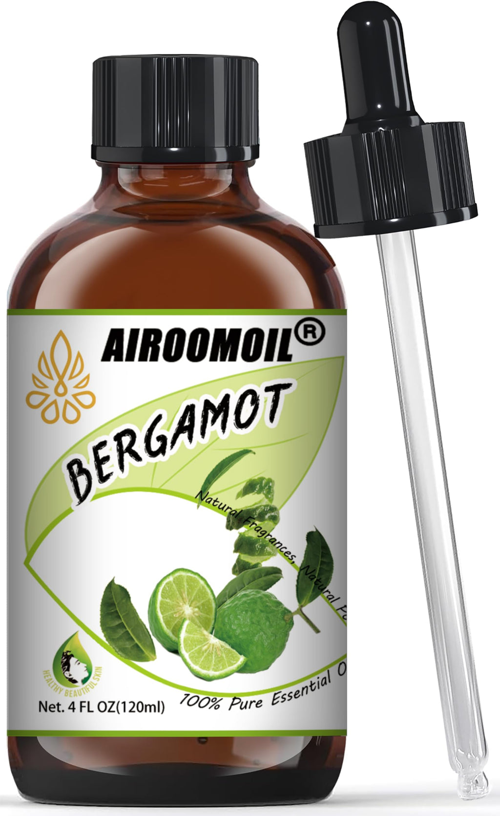 Bergamot Essential Oil Room Spray Pure Citrus Oils Aromatherapy for Natural Diffuser Home, Soap, Candle Making Fall Scents Skin 