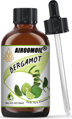 Bergamot Essential Oil Room Spray Pure Citrus Oils Aromatherapy for Natural Diffuser Home, Soap, Candle Making Fall Scents Skin 