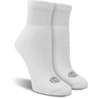 Doctor's Choice Women's Diabetic Socks, Non-Binding, Circulatory, Cushioned, Ankle Socks for Swollen Feet, 4 Pack, White, Shoe S